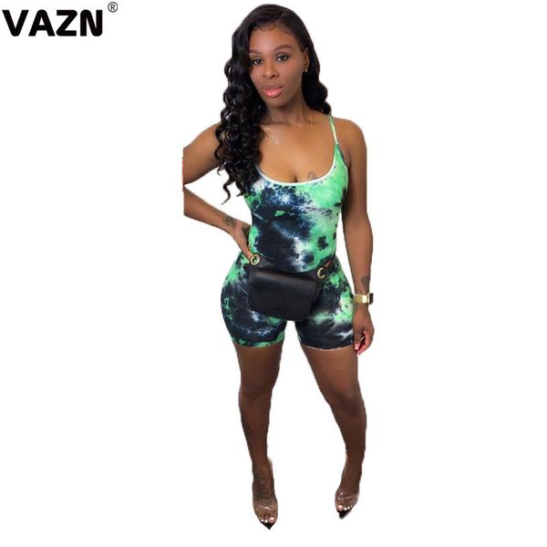 vazn summer 2020 bandage shinny lady women short playsuits sleeveless tie dye print bandage rompers, Black;white
vazn summer 2020 bandage shinny lady women short playsuits sleeveless tie dye print bandage rompers, Black;white