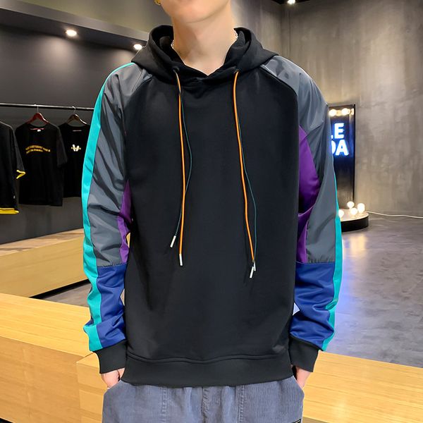 korean style casual o-neck hoodie 2020 spring autumn print hoodie sweatshirt men's patchwork hip hop high streetwear clothes, Black
korean style casual o-neck hoodie 2020 spring autumn print hoodie sweatshirt men's patchwork hip hop high streetwear clothes, Black