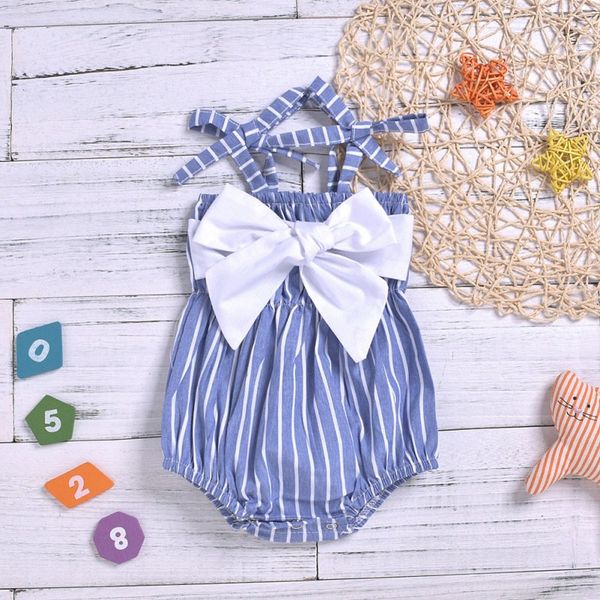 newborn baby girl clothes bow baby romper bodysuit sleeveless striped infant jumpsuits casual outfits, Blue
newborn baby girl clothes bow baby romper bodysuit sleeveless striped infant jumpsuits casual outfits, Blue