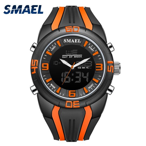 smael mens quartz analog watch luxury fashion sport wristwatch waterproof silicone strap male watches clock relogio masculino, Slivery;brown
smael mens quartz analog watch luxury fashion sport wristwatch waterproof silicone strap male watches clock relogio masculino, Slivery;brown