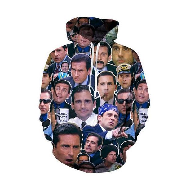 new fashion women/men's faces of michael scott casual 3d printed crewneck sweatshirts hoodies sportwear coat wr0191, Black
new fashion women/men's faces of michael scott casual 3d printed crewneck sweatshirts hoodies sportwear coat wr0191, Black