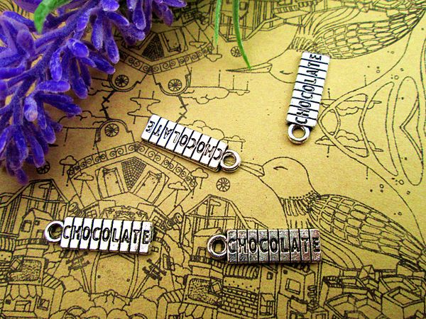 45pcs- chocolate bar charms , antique tibetan silver chocolate bar charms pendants 22x6mm, Bronze;silver
45pcs- chocolate bar charms , antique tibetan silver chocolate bar charms pendants 22x6mm, Bronze;silver