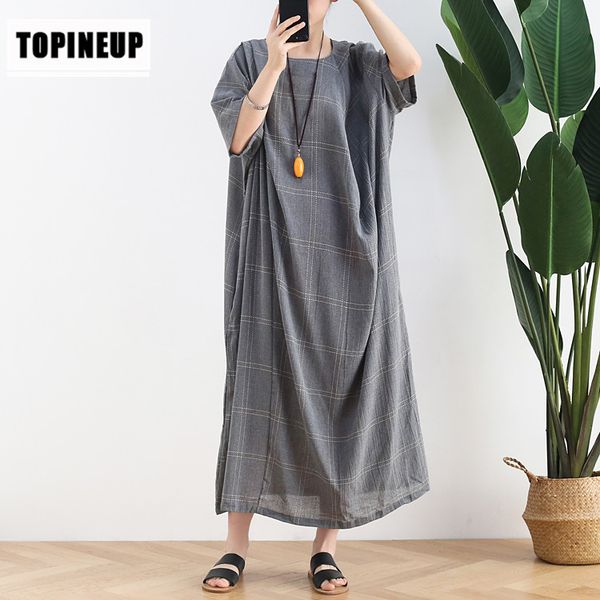 2020 summer new design popular irregular plaid loose long dress round nneck short sleeve dresses solid color leisure style jupe, Black;gray
2020 summer new design popular irregular plaid loose long dress round nneck short sleeve dresses solid color leisure style jupe, Black;gray