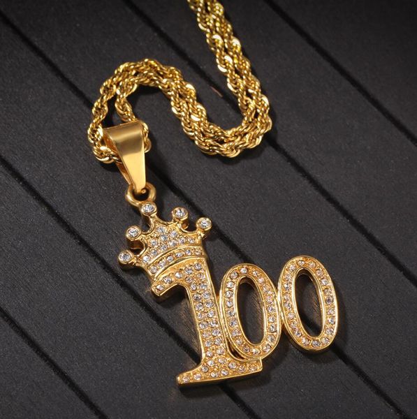 творческий micro inlay циркон корона 100 подвеска ожерелье королевы номер кристалл rhinestone шарм twisted цепь для женщин мужчин ювелирных, Silver
творческий micro inlay циркон корона 100 подвеска ожерелье королевы номер кристалл rhinestone шарм twisted цепь для женщин мужчин ювелирных, Silver