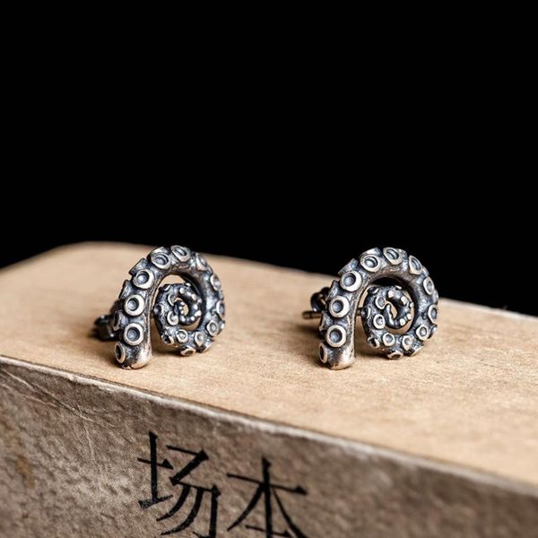 925 solid sterling silver retro ocs post stud single earring jewelry a1904, Golden;silver
925 solid sterling silver retro ocs post stud single earring jewelry a1904, Golden;silver