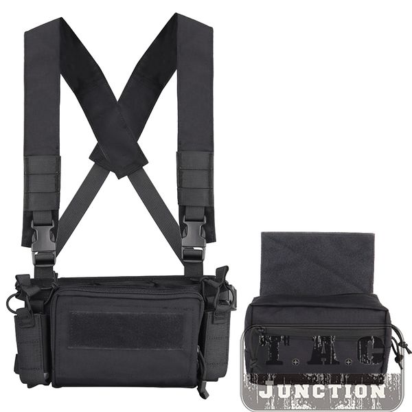tactical simple mk3 chest rig lightweight armor carrier 5.56 magazine pouch for hunting utility simple chest rig set bk, Camo;black
tactical simple mk3 chest rig lightweight armor carrier 5.56 magazine pouch for hunting utility simple chest rig set bk, Camo;black