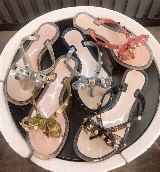 new summer women rivets flip flops outdoor sandals bowknot studded designer lady moccasins slides femininas 35-40, Black
new summer women rivets flip flops outdoor sandals bowknot studded designer lady moccasins slides femininas 35-40, Black