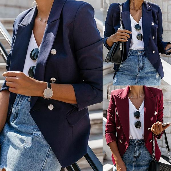 jacket blazer women suit jacket autumn solid color lapel long sleeve office business women blazer coat suit, Black;red
jacket blazer women suit jacket autumn solid color lapel long sleeve office business women blazer coat suit, Black;red