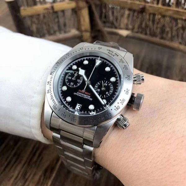 2019 new luxury watch mens watches convex glass mirror sweep chronograph function, vk movement stainless steel strap, Slivery;brown
2019 new luxury watch mens watches convex glass mirror sweep chronograph function, vk movement stainless steel strap, Slivery;brown