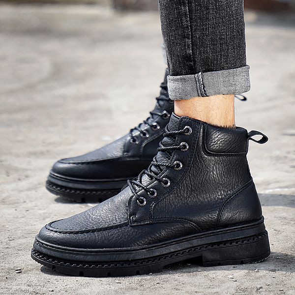 ankle boots men casual shoes high male plush warm snow boots shoes fashion outdoor travel botas hombre sock man sneaker a4, Black
ankle boots men casual shoes high male plush warm snow boots shoes fashion outdoor travel botas hombre sock man sneaker a4, Black