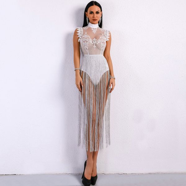 2019 spring and summer tassel playsuit lace see through glitter tassel bodysuit ft8901 drop shipping, Black;white
2019 spring and summer tassel playsuit lace see through glitter tassel bodysuit ft8901 drop shipping, Black;white
