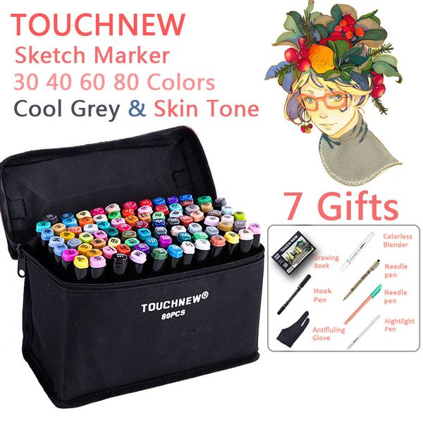 touchnew 30/40/60/80 color dual head art marker pen set sketch markers skin tone & cool grey for drawing manga school supplies
touchnew 30/40/60/80 color dual head art marker pen set sketch markers skin tone & cool grey for drawing manga school supplies