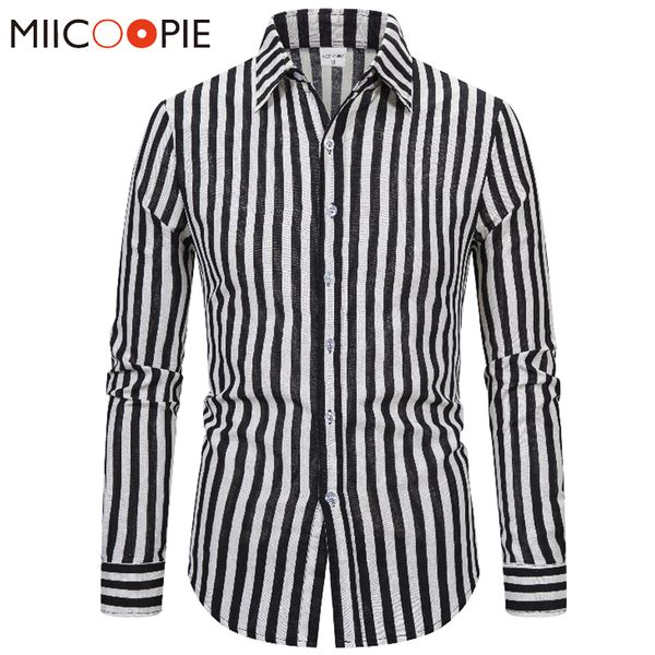 mens clothing hawaiian shirt fashion black white striped long sleeve chemise homme autumn spring slim fit shirts men dress -3xl, White;black
mens clothing hawaiian shirt fashion black white striped long sleeve chemise homme autumn spring slim fit shirts men dress -3xl, White;black