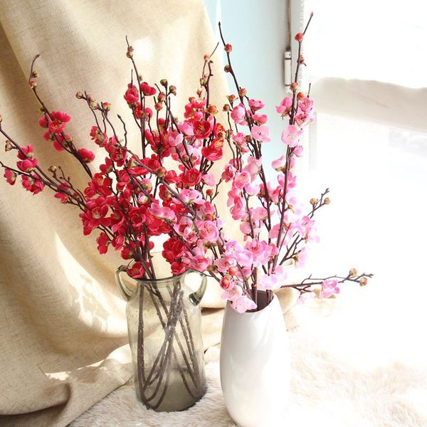 2pcs 94cm artificial plum blossom flower branch silk cherry fake flowers for wedding birthday party decoration maison flores
2pcs 94cm artificial plum blossom flower branch silk cherry fake flowers for wedding birthday party decoration maison flores