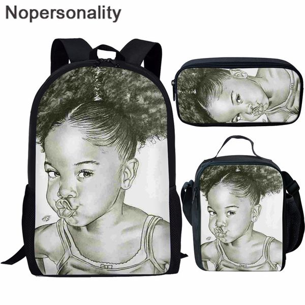 nopersonality children primary school bags for teenage girls black art african girl print book bags kids schoolbag set satchel
nopersonality children primary school bags for teenage girls black art african girl print book bags kids schoolbag set satchel