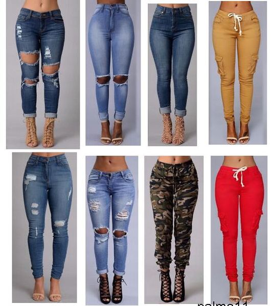 fashion new style women high waist jeans full length ripped jeans skinny for women's jeans slim pants 9kpz, Blue
fashion new style women high waist jeans full length ripped jeans skinny for women's jeans slim pants 9kpz, Blue