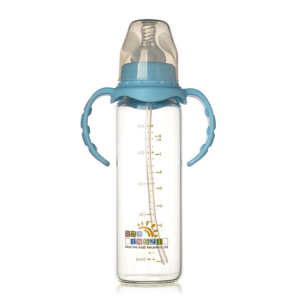 baby feeding bottle 100% safe non-toxic 240ml standard caliber crystal diamond glass baby's feeding bottle with handle
baby feeding bottle 100% safe non-toxic 240ml standard caliber crystal diamond glass baby's feeding bottle with handle
