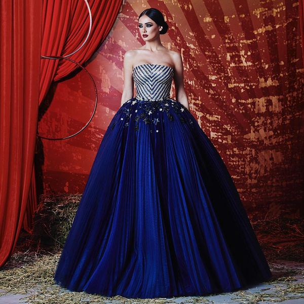 sparkly blue sequined prom dresses sweetheart neck a line sleeveless beaded evening gowns plus size tulle pleated formal dress, Black
sparkly blue sequined prom dresses sweetheart neck a line sleeveless beaded evening gowns plus size tulle pleated formal dress, Black