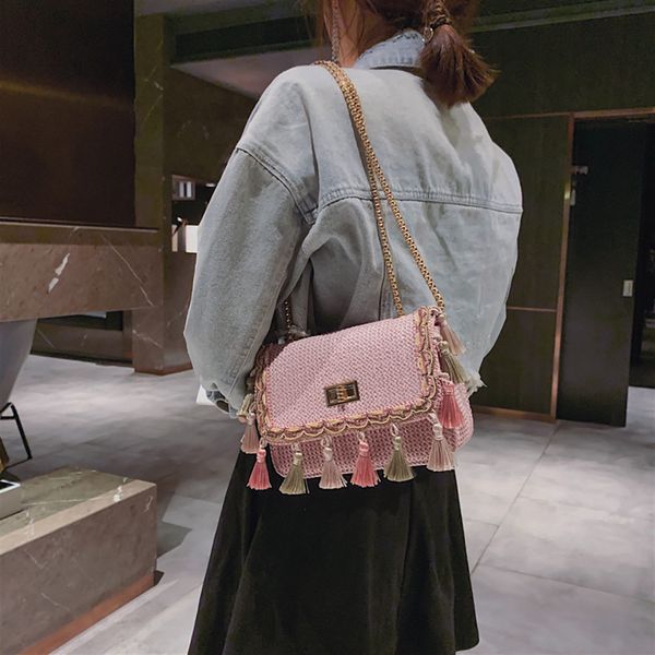 fashion women weaving tassel shoulder bag messenger bag crossbody beach shoulder borsa donna #t2g
fashion women weaving tassel shoulder bag messenger bag crossbody beach shoulder borsa donna #t2g