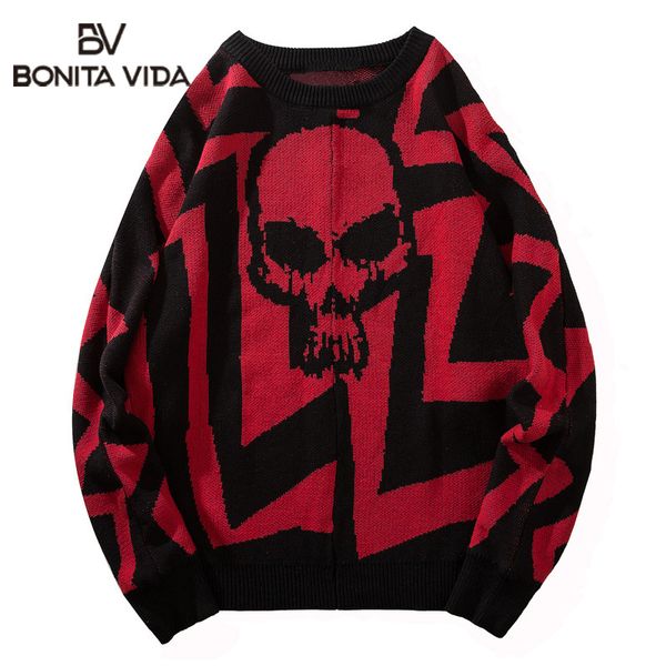 bonita vida large loose skulls pullover sweater men 2019 autumn winter casual hip hop oversized streetwear fashion sweater, White;black
bonita vida large loose skulls pullover sweater men 2019 autumn winter casual hip hop oversized streetwear fashion sweater, White;black