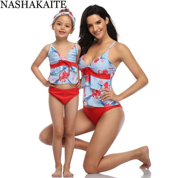 nashakaite swimsuit mother daughter light purple print v-neck front drawstring family matching swimwear mommy and me beachwear, Blue
nashakaite swimsuit mother daughter light purple print v-neck front drawstring family matching swimwear mommy and me beachwear, Blue