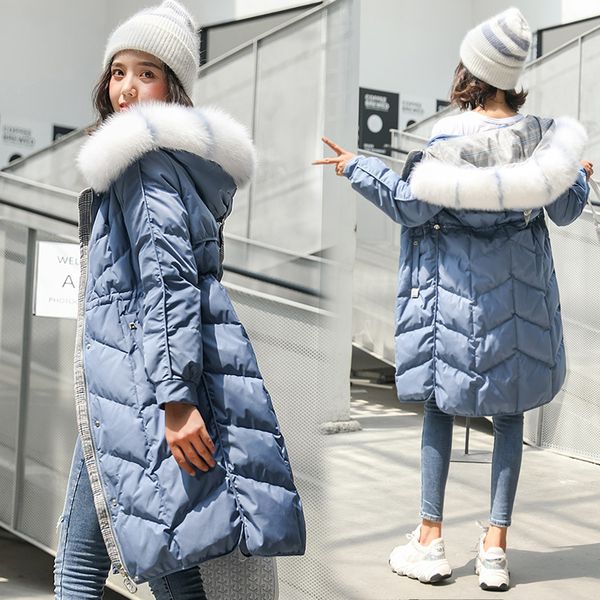 down jacket women's mid-length thick 2019 winter new style korean-style fashion slim fit fashion slimming white duck down large, Black;white
down jacket women's mid-length thick 2019 winter new style korean-style fashion slim fit fashion slimming white duck down large, Black;white