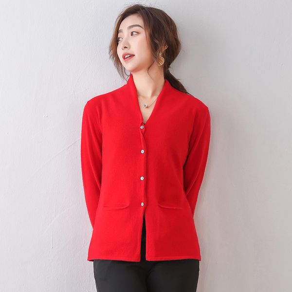 100% merino wool knitted jackets for women 2020 new arrival sping female cardigans long sleeve v-neck 6colors standard sweater, White
100% merino wool knitted jackets for women 2020 new arrival sping female cardigans long sleeve v-neck 6colors standard sweater, White