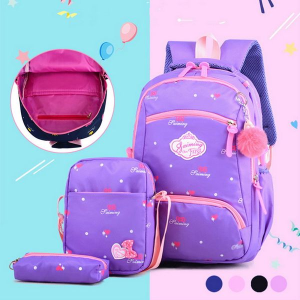 3pcs/set school bags girls orthopedic school backpack schoolbags kids princess backpack primary student mochila
3pcs/set school bags girls orthopedic school backpack schoolbags kids princess backpack primary student mochila
