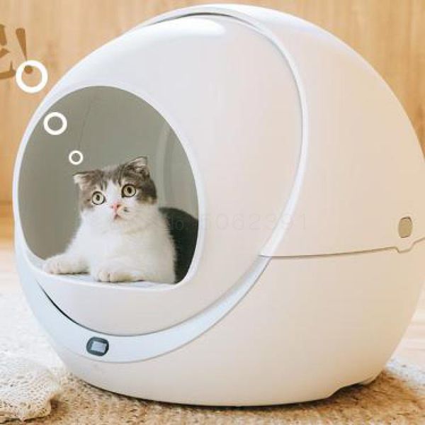 automatic cat litter toilet cat litter cleaner electric fully enclosed intelligent cat litter shovel deodorizer
automatic cat litter toilet cat litter cleaner electric fully enclosed intelligent cat litter shovel deodorizer