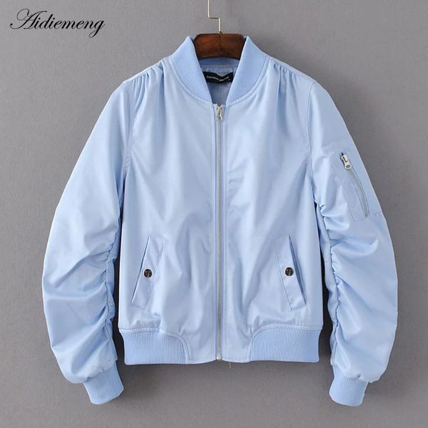 2018 spring casual bomber jacket women basic jacket pocket zipper windbreaker fashion coat female stand collar outerwear, Black;brown
2018 spring casual bomber jacket women basic jacket pocket zipper windbreaker fashion coat female stand collar outerwear, Black;brown