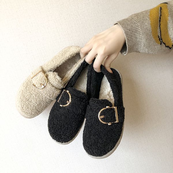 korean shoes round toe female footwear slip-on loafers fur casual sneaker all-match women 2019 dress slip on new winter flock, Black
korean shoes round toe female footwear slip-on loafers fur casual sneaker all-match women 2019 dress slip on new winter flock, Black