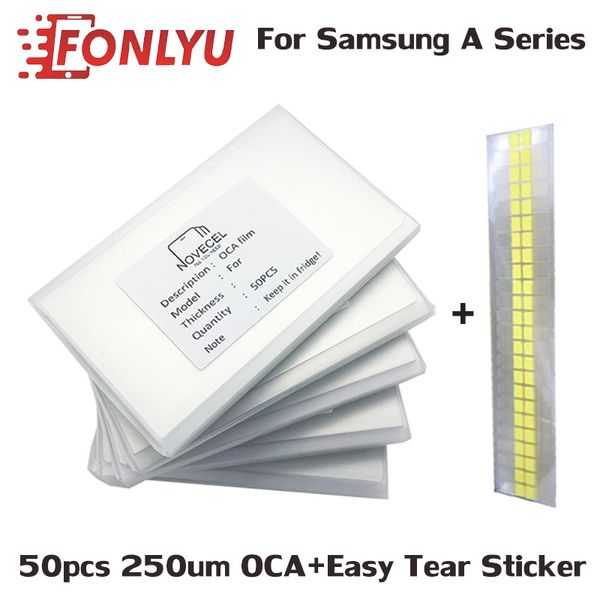 50pcs/lot 250um oca glue optical clear adhesive for samsung galaxy a710 a720 a8 a9 touch glass lens film
50pcs/lot 250um oca glue optical clear adhesive for samsung galaxy a710 a720 a8 a9 touch glass lens film