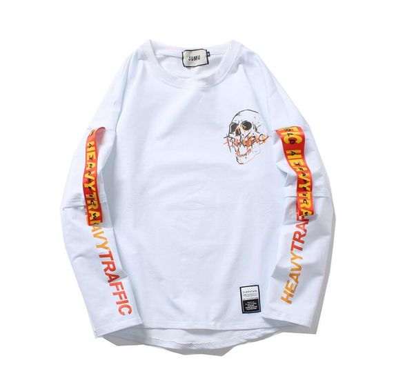 mens designer lone sleeve ribbon white t shirts hip hop skull printed fashion round neck fake two pieces pour hommes shirts 6736, White;black
mens designer lone sleeve ribbon white t shirts hip hop skull printed fashion round neck fake two pieces pour hommes shirts 6736, White;black