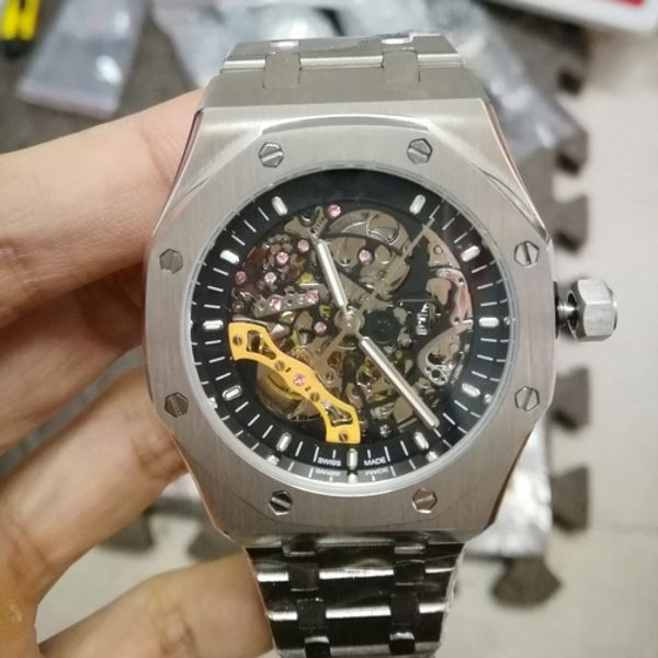 3-контактный royal oak роскошные часы для мужчин 41 мм полые назад открытые автоматические машины часы широкий механизм из нержавеющей стали, Slivery;brown
3-контактный royal oak роскошные часы для мужчин 41 мм полые назад открытые автоматические машины часы широкий механизм из нержавеющей стали, Slivery;brown