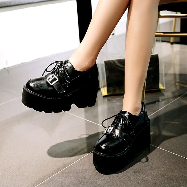 fall lace up shoes chunky heels boots women high heels black leather 2020 new spring punk shoes platform wedge ymb26
fall lace up shoes chunky heels boots women high heels black leather 2020 new spring punk shoes platform wedge ymb26