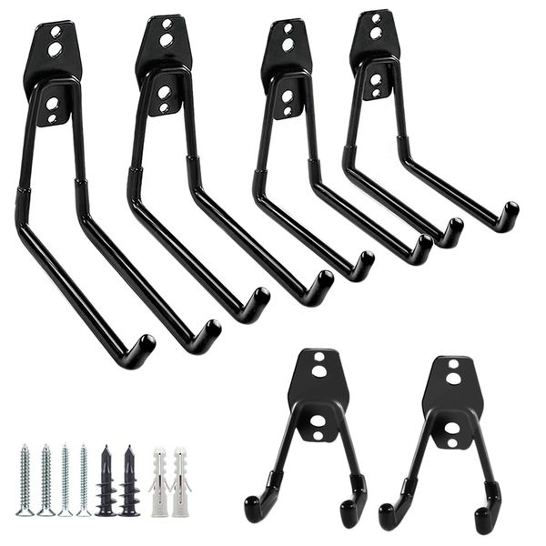 hooks & rails 6pcs garage wall steel multi-size extended u-hook for heavy duty storage organizers bicycle hanger utility wi
hooks & rails 6pcs garage wall steel multi-size extended u-hook for heavy duty storage organizers bicycle hanger utility wi