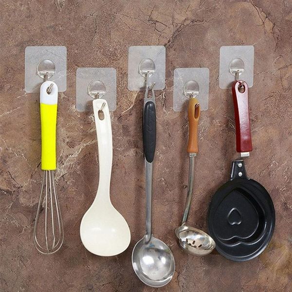 behogar 6pcs reusable removable transparent adhesive hooks seamless nail sticky hook holder for bathroom kitchen wall door
behogar 6pcs reusable removable transparent adhesive hooks seamless nail sticky hook holder for bathroom kitchen wall door
