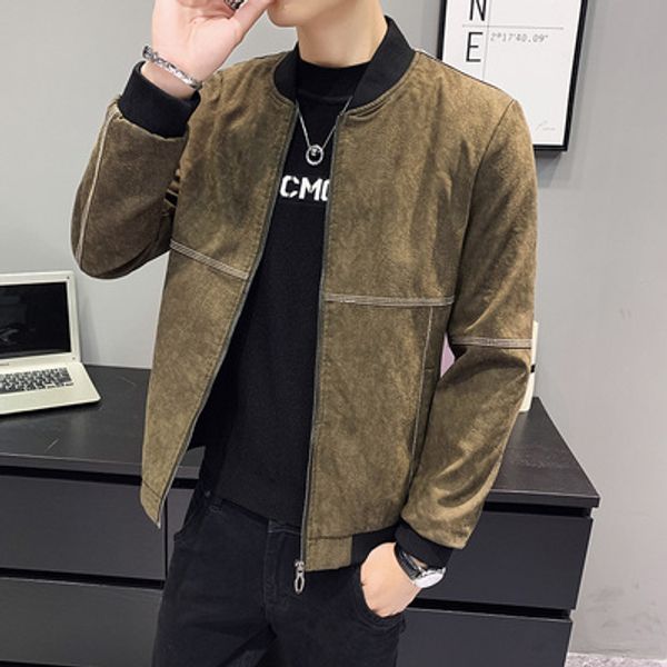 2020 new jacket men's winter plus velvet thick winter clothing windproof deerskin jacket korean trend autumn and fleece, Black;brown
2020 new jacket men's winter plus velvet thick winter clothing windproof deerskin jacket korean trend autumn and fleece, Black;brown