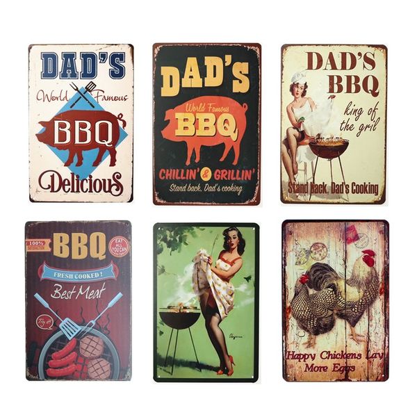 retro dad's bbq food retro plaque wall decor for bar pub kitchen party zone vintage metal signs poster plate home decor 20*30cm abox
retro dad's bbq food retro plaque wall decor for bar pub kitchen party zone vintage metal signs poster plate home decor 20*30cm abox