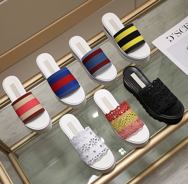 women slippers summer 2020 fashion platform wedges women causual shoes lace mixed color stripe outfit sandals tenis femenino, Black
women slippers summer 2020 fashion platform wedges women causual shoes lace mixed color stripe outfit sandals tenis femenino, Black