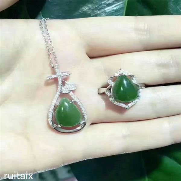 kjjeaxcmy boutique jewels 925 sterling silver inlays natural hetian jasper ring + necklace + pendant earrings set jewelry bud mi, Black
kjjeaxcmy boutique jewels 925 sterling silver inlays natural hetian jasper ring + necklace + pendant earrings set jewelry bud mi, Black