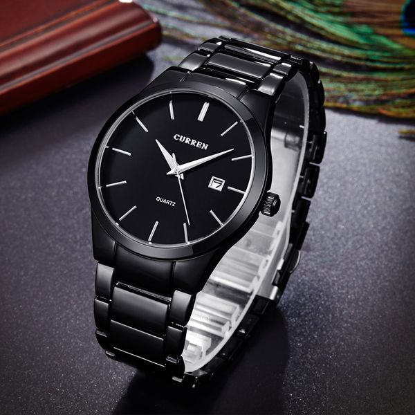 curren classic fashion business men watches display date quartz-watch wristwatch stainless steel male clock reloj hombre, Slivery;brown
curren classic fashion business men watches display date quartz-watch wristwatch stainless steel male clock reloj hombre, Slivery;brown
