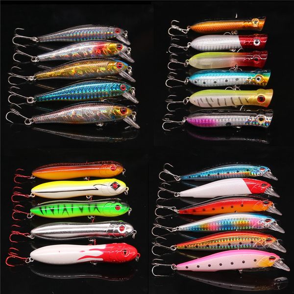 22pcs /lot fishing lures set mixed 4 models minnows hard plastic bait artificial wobblers crankbaits fishing tackle
22pcs /lot fishing lures set mixed 4 models minnows hard plastic bait artificial wobblers crankbaits fishing tackle