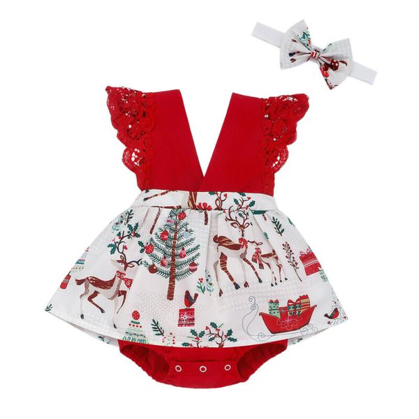 Christmas Infant Girls Clothes Lace Bodysuits Dress+Headband Outfits Baby Girl Clothing One Year Birthday Girl Costume
Christmas Infant Girls Clothes Lace Bodysuits Dress+Headband Outfits Baby Girl Clothing One Year Birthday Girl Costume