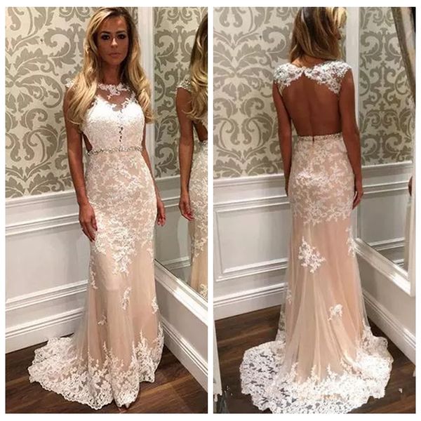 backless mermaid slim lace appliques prom dresses beaded waistline vestidos de women evening party gowns spring maxi party gowns 2019, Black
backless mermaid slim lace appliques prom dresses beaded waistline vestidos de women evening party gowns spring maxi party gowns 2019, Black