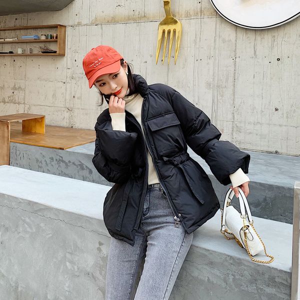 2019 winter new style korean-style down jacket cotton-padded clothes women's cotton coat students stand collar lace-up graceful, Blue;black
2019 winter new style korean-style down jacket cotton-padded clothes women's cotton coat students stand collar lace-up graceful, Blue;black