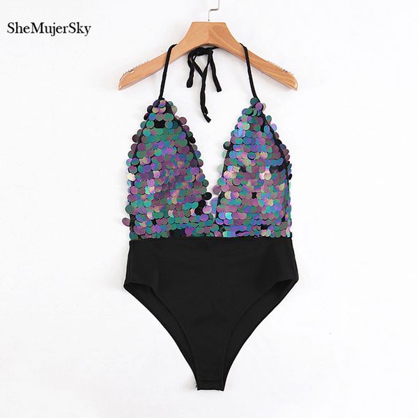 shemujersky deep v-neck bodysuit sequin halter skinny jumpsuit 2018 backless bodysuits monos cortos de mujer, Black;white
shemujersky deep v-neck bodysuit sequin halter skinny jumpsuit 2018 backless bodysuits monos cortos de mujer, Black;white