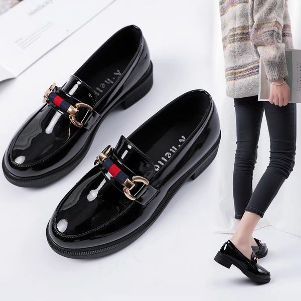 a foot pedal personality small shoes female korean version of a hundred shoes british style shoes 2019 new spring, Black
a foot pedal personality small shoes female korean version of a hundred shoes british style shoes 2019 new spring, Black