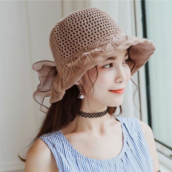 2020 new style bow wool knitting hats female trendy summer hollow breathable sun-proof women fisherman hats lady beach vocation
2020 new style bow wool knitting hats female trendy summer hollow breathable sun-proof women fisherman hats lady beach vocation