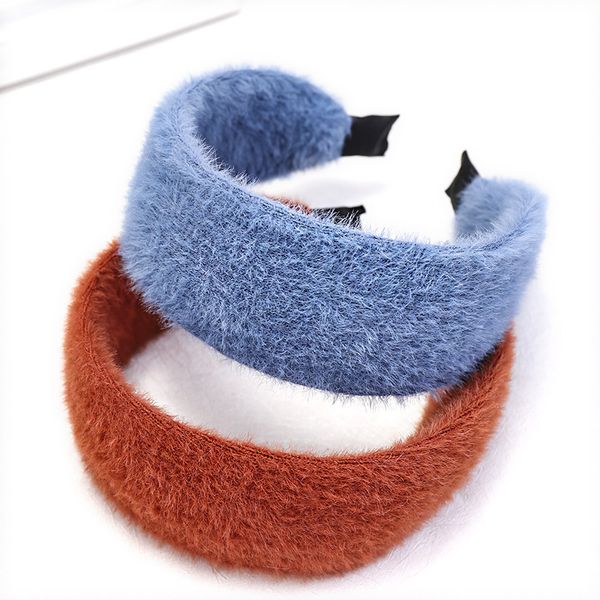 high grade mink headwear accessories headbands solid blue hair bands black hair ties winter/autumn
high grade mink headwear accessories headbands solid blue hair bands black hair ties winter/autumn